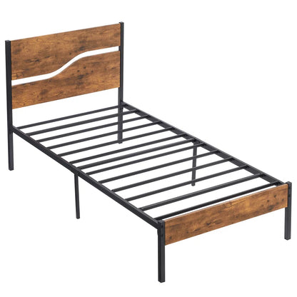 Single Bed: Modern Pine Wooden Bed