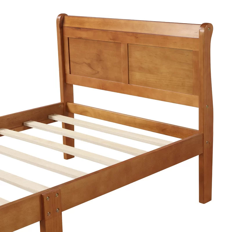 Single Bed: Oak Modern Bed
