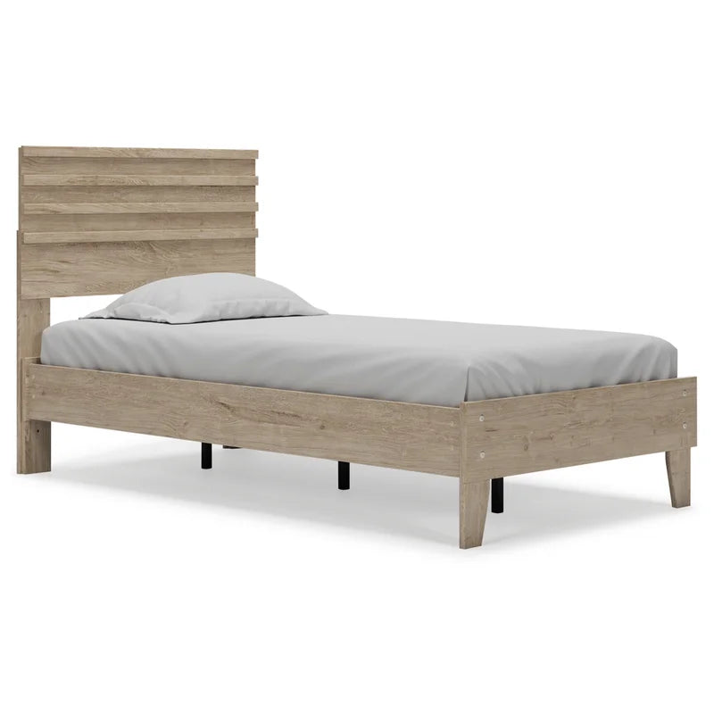 Single Bed: Platform Modern Bed