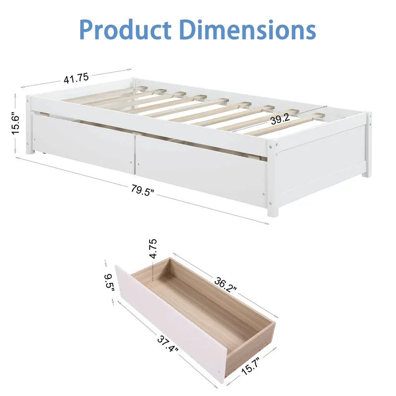 Single Bed: Platform Storage Bed