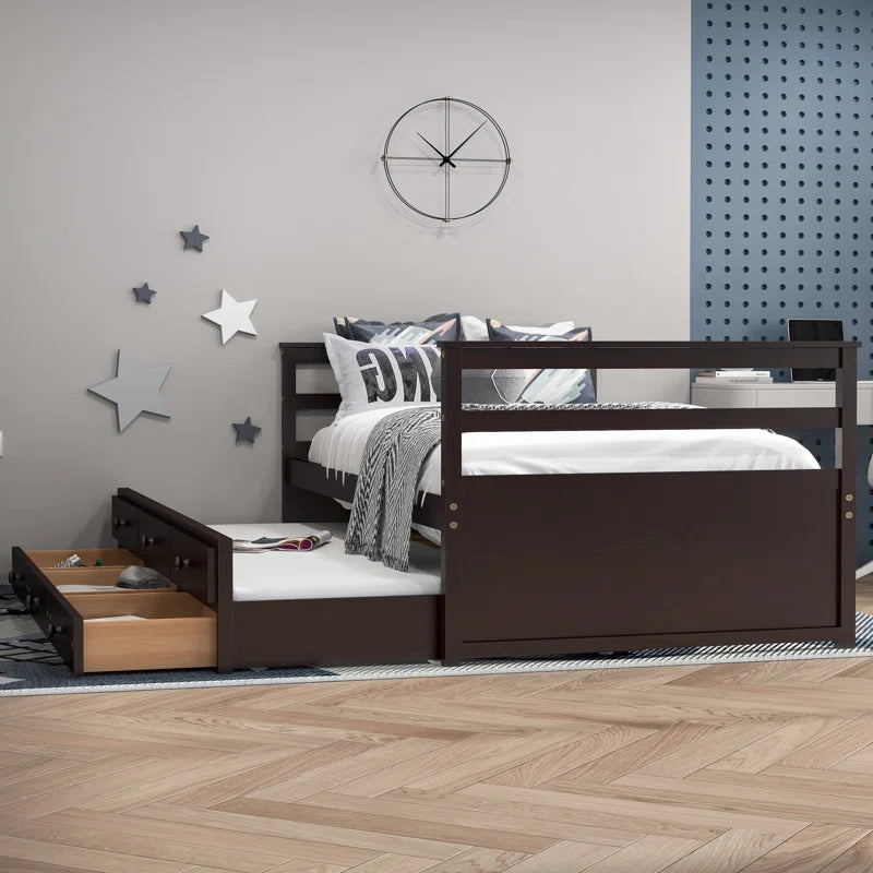 Single Bed: Storage Bed Brown – GKW Retail