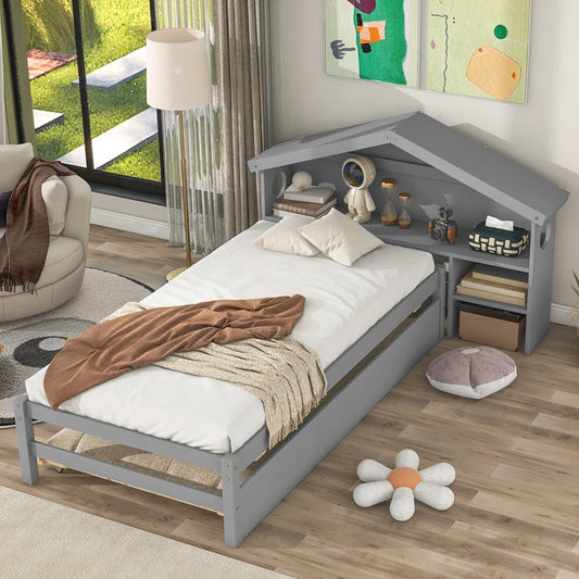 Single Bed: Storage Bed with Trundle