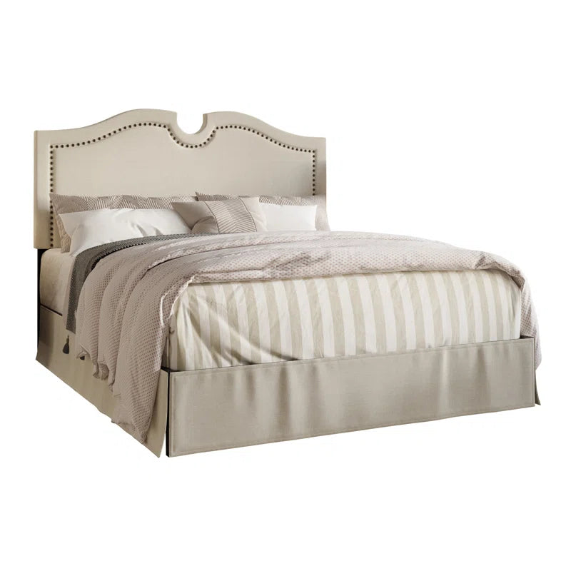 Single Bed: Upholstered Bed Dove Gray