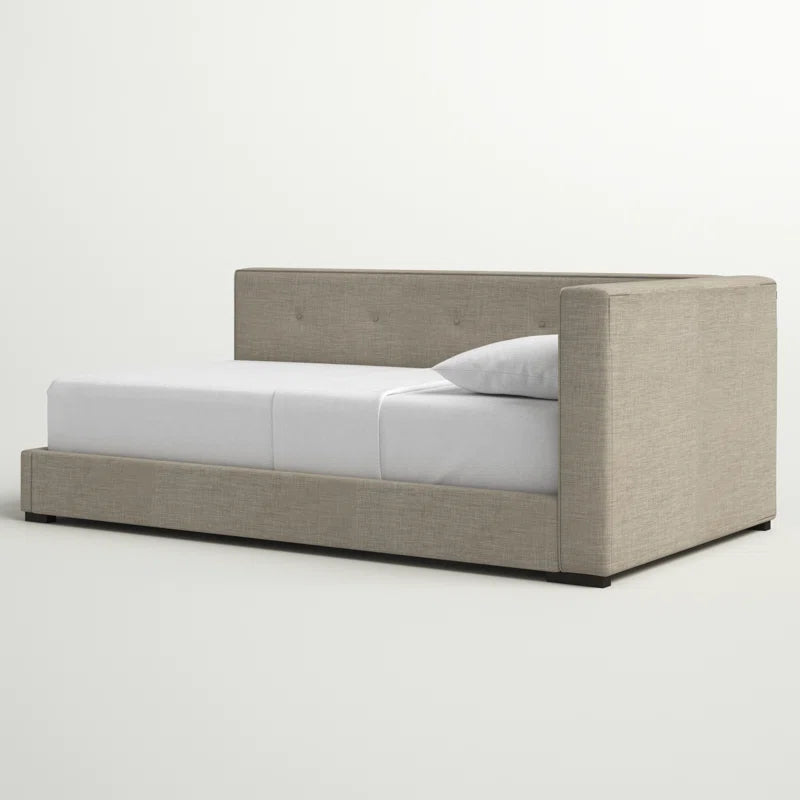 Single Bed: Upholstered Sofa Cum Bed