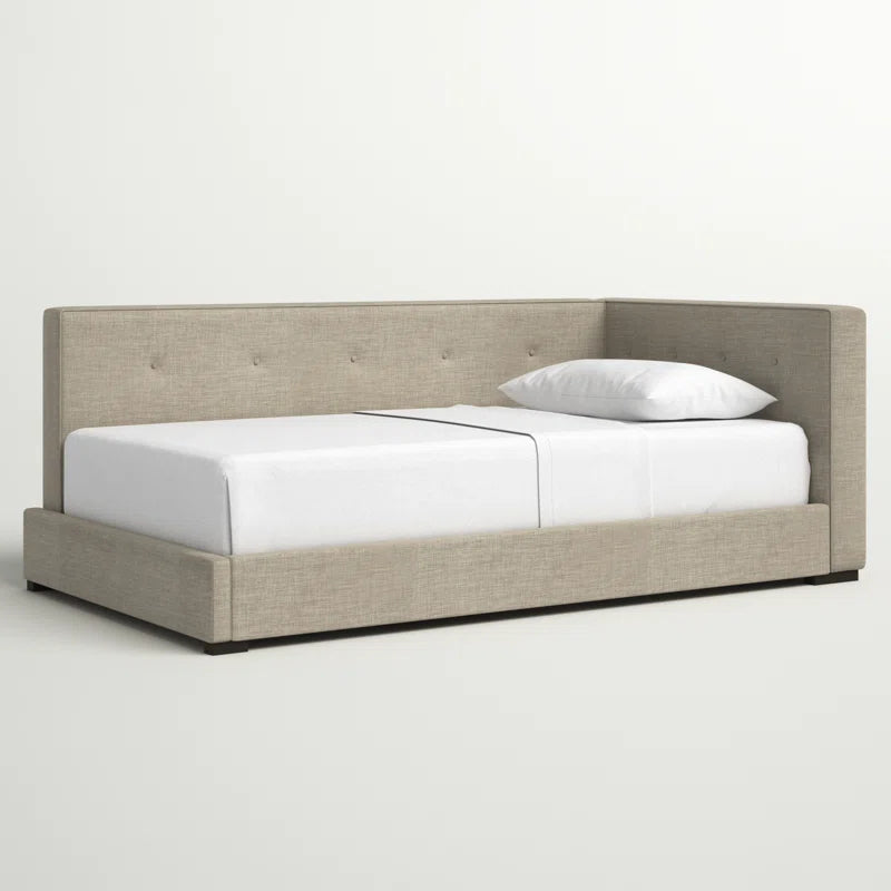 Single Bed: Upholstered Sofa Cum Bed