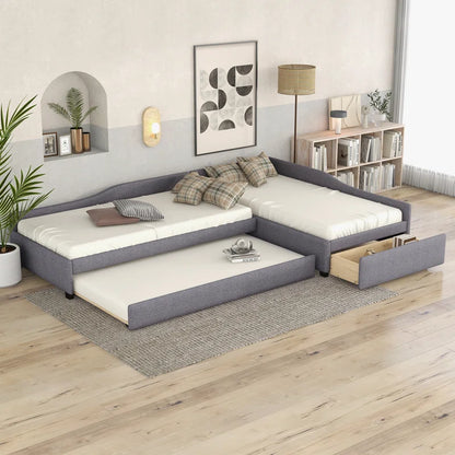 Single Bed: Upholstered Storage Bed