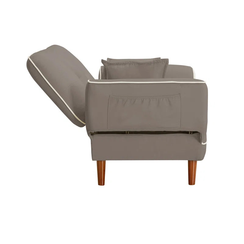 Sofa Bed: 23.9'' Upholstered Sofa Cum Bed