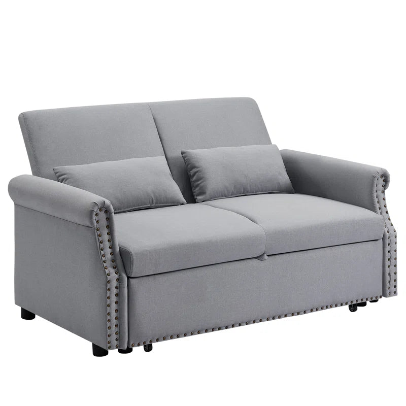 Sofa Bed: 55'' Upholstered 2 Seater Sofa Cum Bed