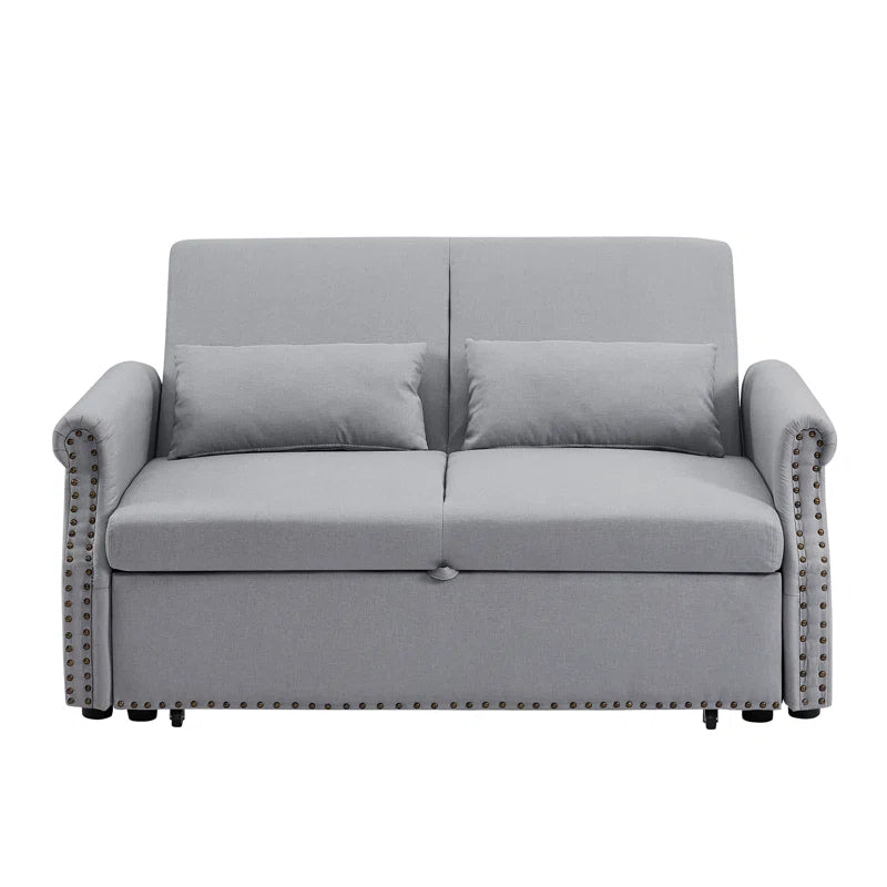 Sofa Bed: 55'' Upholstered 2 Seater Sofa Cum Bed