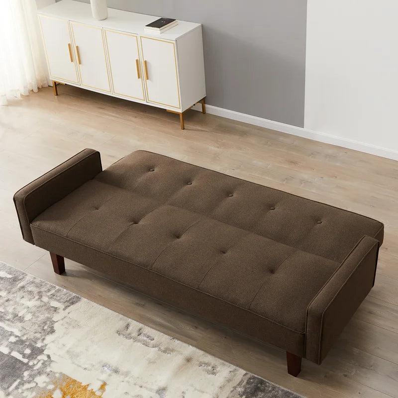 Sofa Bed: 75'' Upholstered Sleeper Sofa Cum Bed
