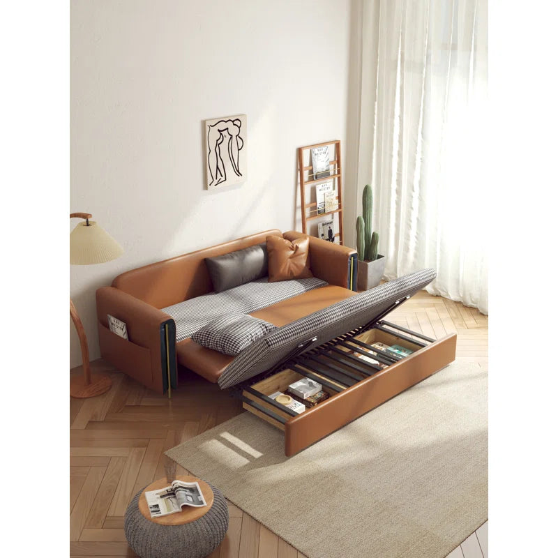 Sofa Bed: 81.9'' Upholstered Sofa Cum Bed