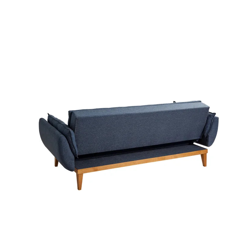 Sofa Bed: 85.43'' Upholstered Cushion Back Sofa Cum Bed