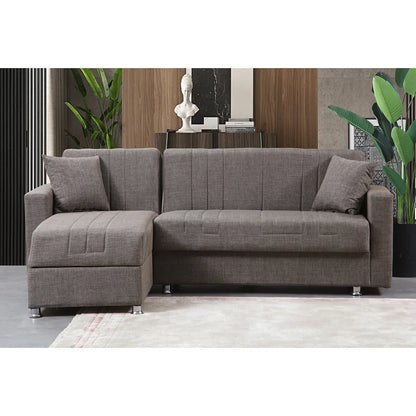 Sofa Bed: Fabric L Shape Sofa Cum Bed