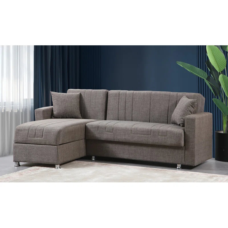 Sofa Bed: Fabric L Shape Sofa Cum Bed