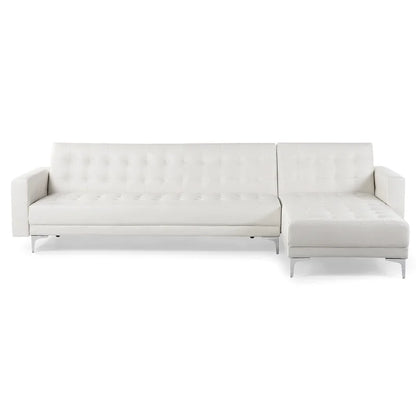 Sofa Bed: L Shape Sofa Cum Bed White