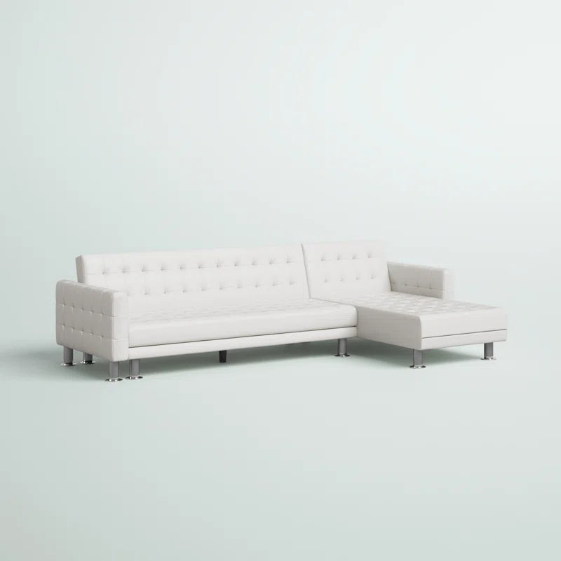 Sofa Bed: L Shape Sofa Cum Bed White