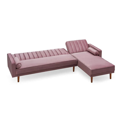 Sofa Bed: Modern Upholstered Sectional L Shape Sofa Cum Bed