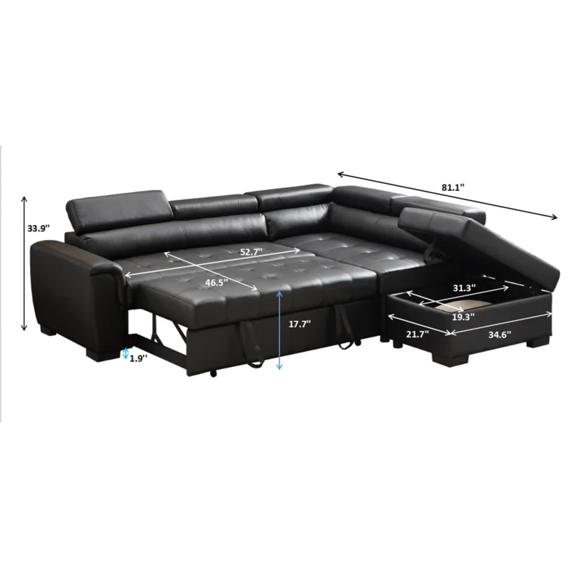 Sofa Bed: Sectional L Shape Sofa Cum Bed