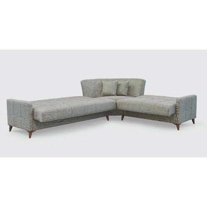 Sofa Bed: Upholstered Sectional L Shape Sofa Cum Bed