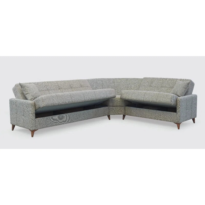 Sofa Bed: Upholstered Sectional L Shape Sofa Cum Bed