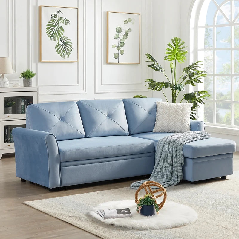 Sofa Bed Upholstered Sectional L Shape