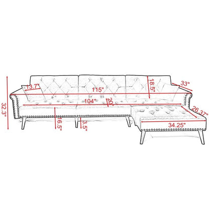 Sofa Cum Bed: Elegant, Modern L Shape  Sofa Cum Bed