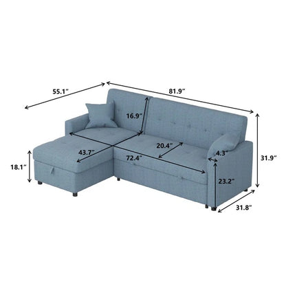 Sofa Cum Bed: L-shaped Sectional Sofa Cum Bed