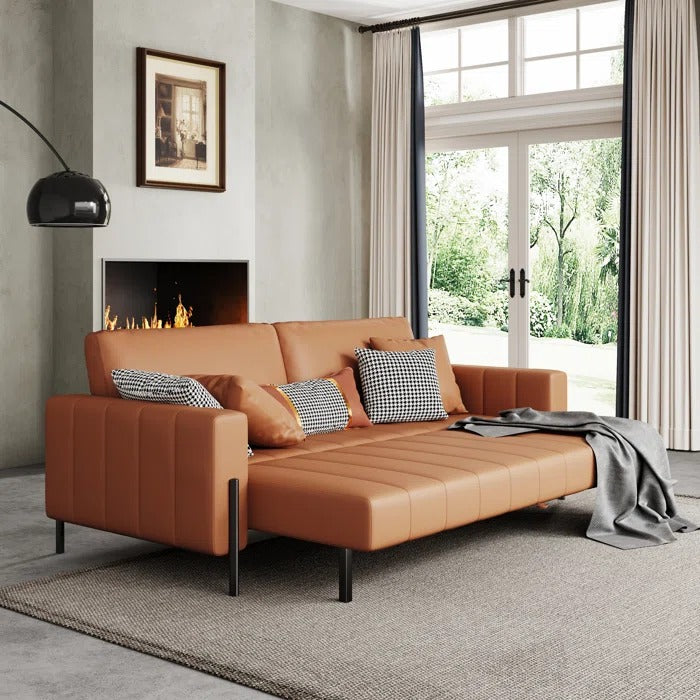 Sofa Cum Bed Luxury Style Leather Sofa Bed 0643