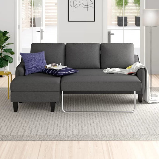 Sofa Cum Bed: Wide Left Hand Facing Sleeper Sofa & Chaise