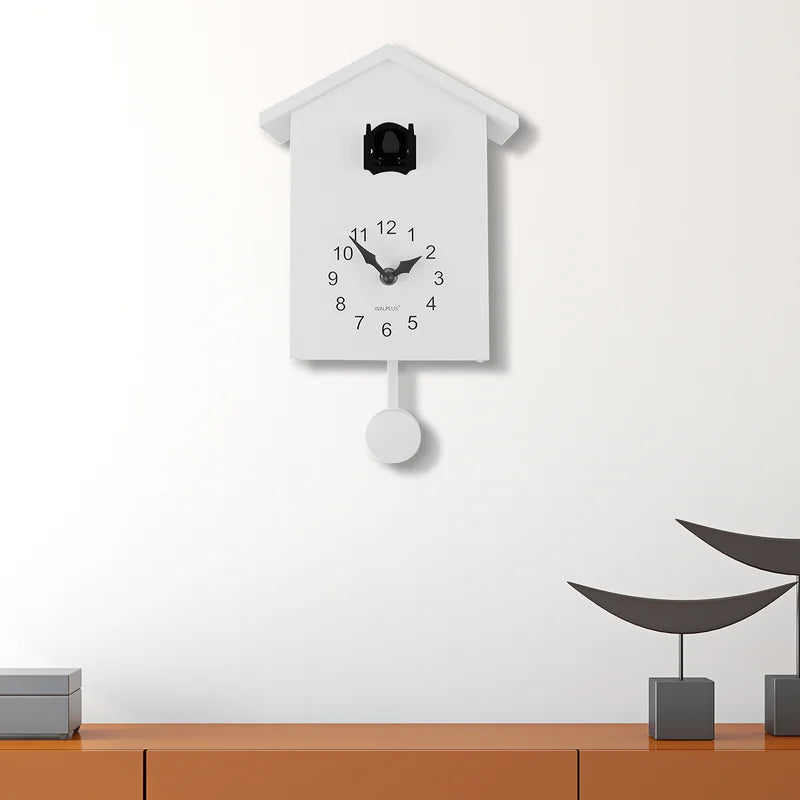 Wall Clock: Mandir Design White Clock