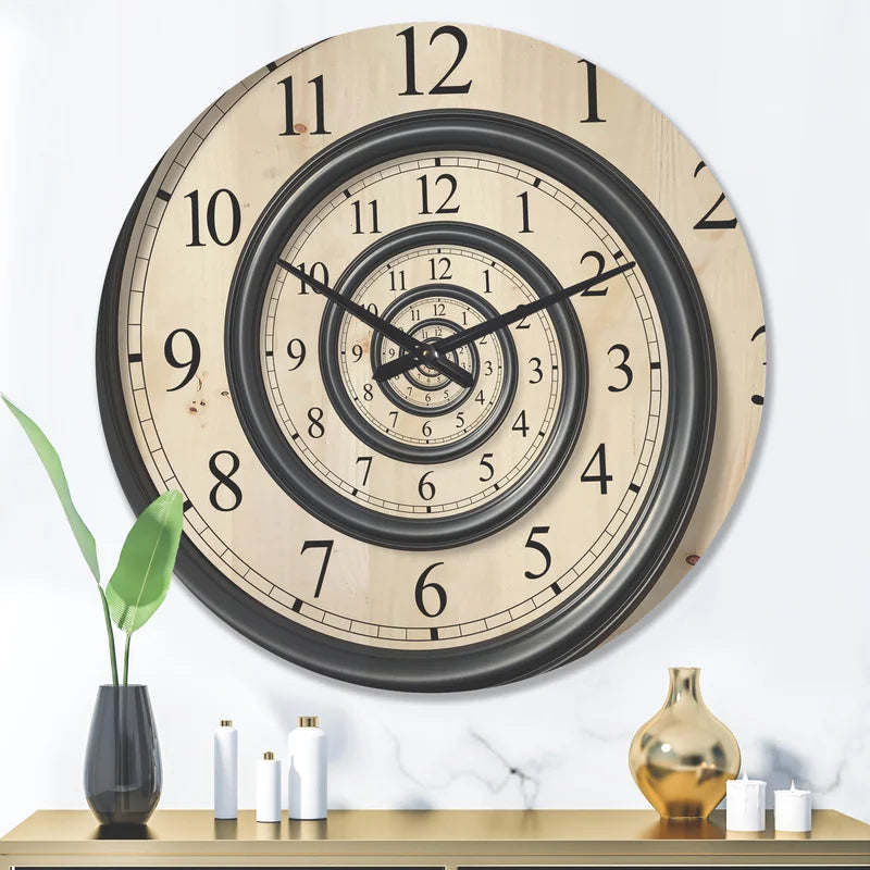 Wall Decor: Solid Wood Wall Clock