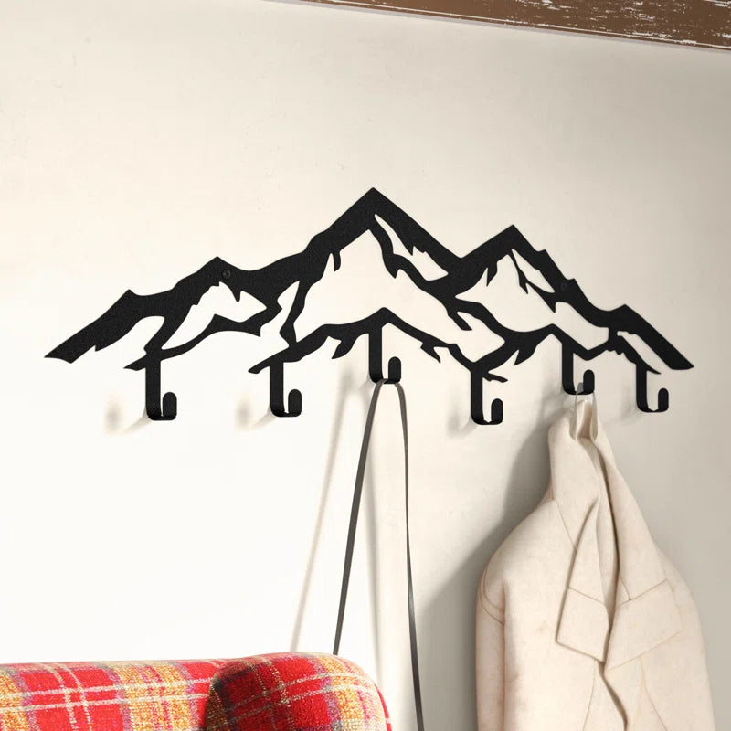 Wall Hook: Metal Hook Wall Mounted Coat Rack