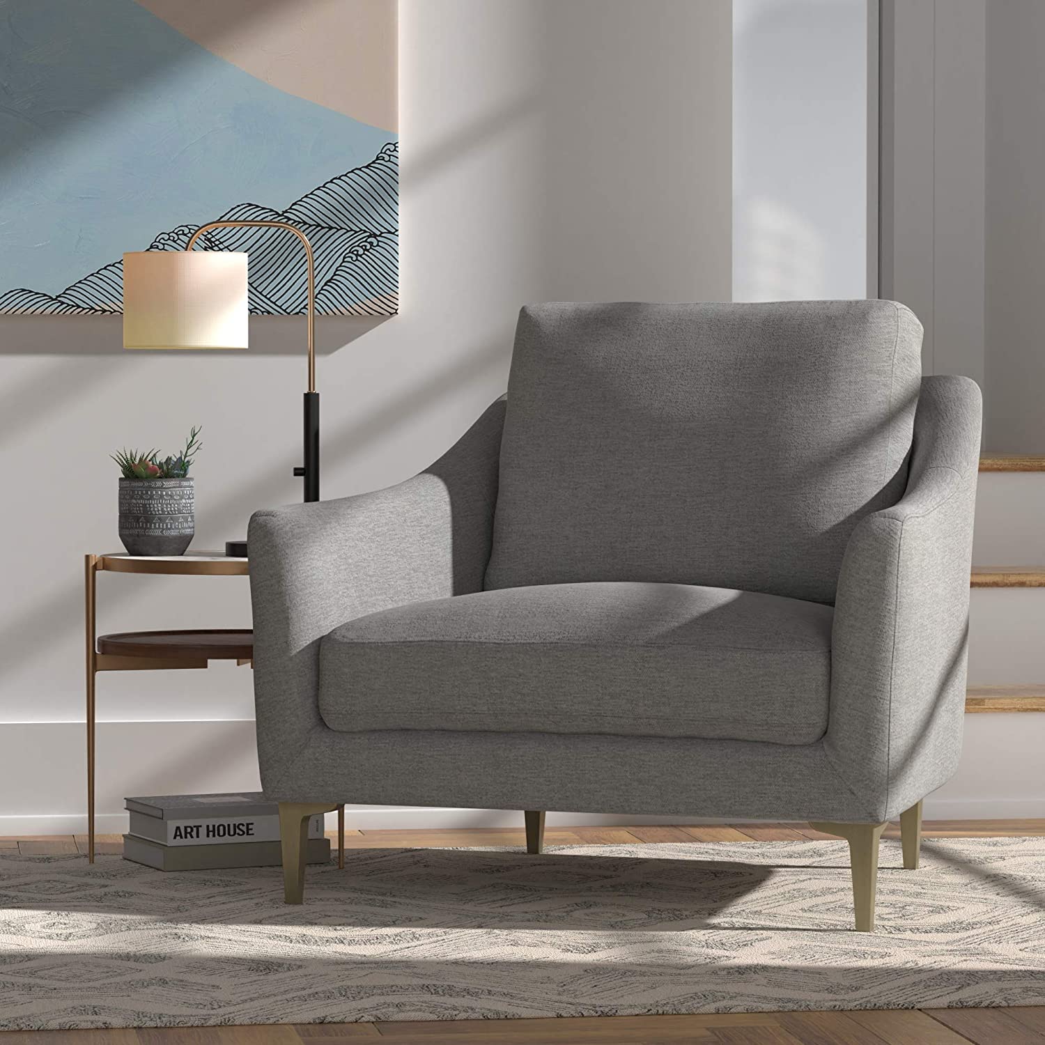 Light grey accent discount chair