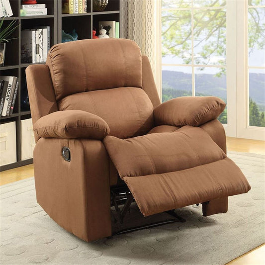 Recliners:- Fabric Recliner And Massage Chairs In Chocolate Brown