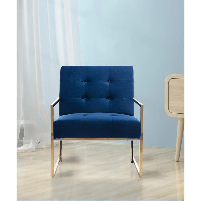 1 Seater Sofa Set : JOI 25.2'' Wide Tufted Velvet Armchair