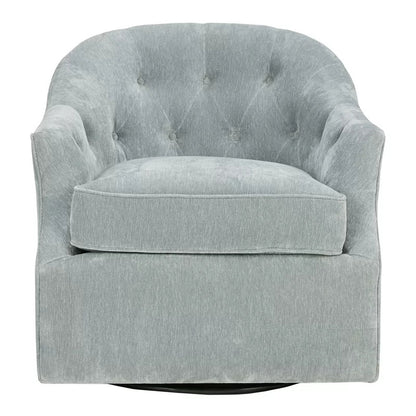 1 Seater Sofa Set : Sid 30.3'' Wide Tufted Velvet Swivel Armchair