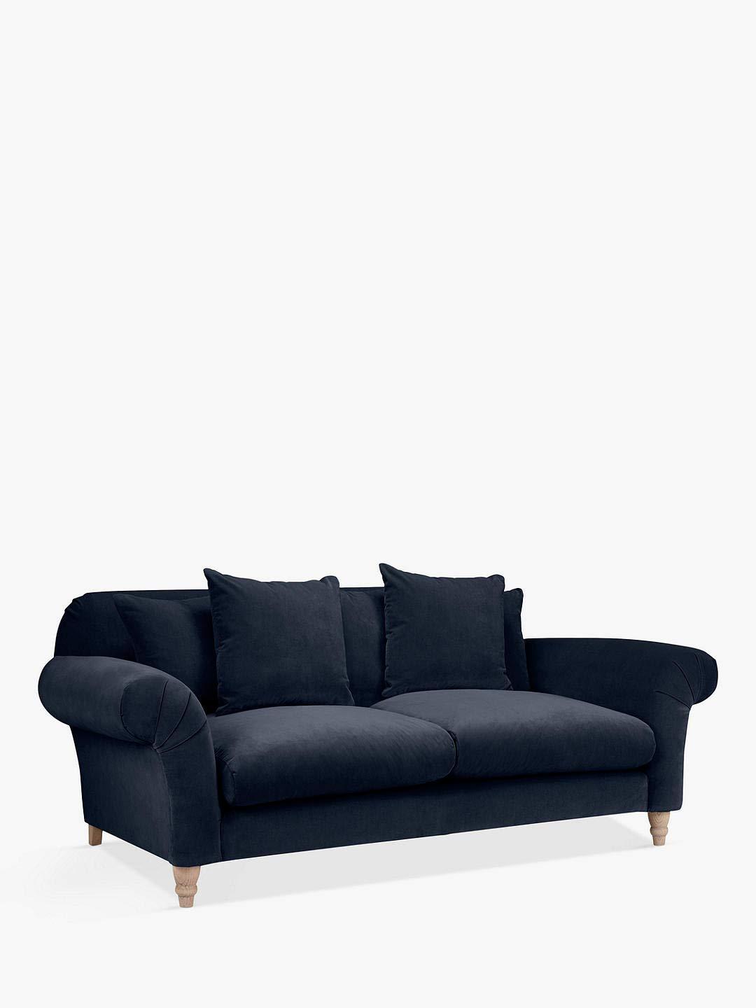 2 Seater Sofa : Clever Velvet Fabric Sofa Set, (Blue)