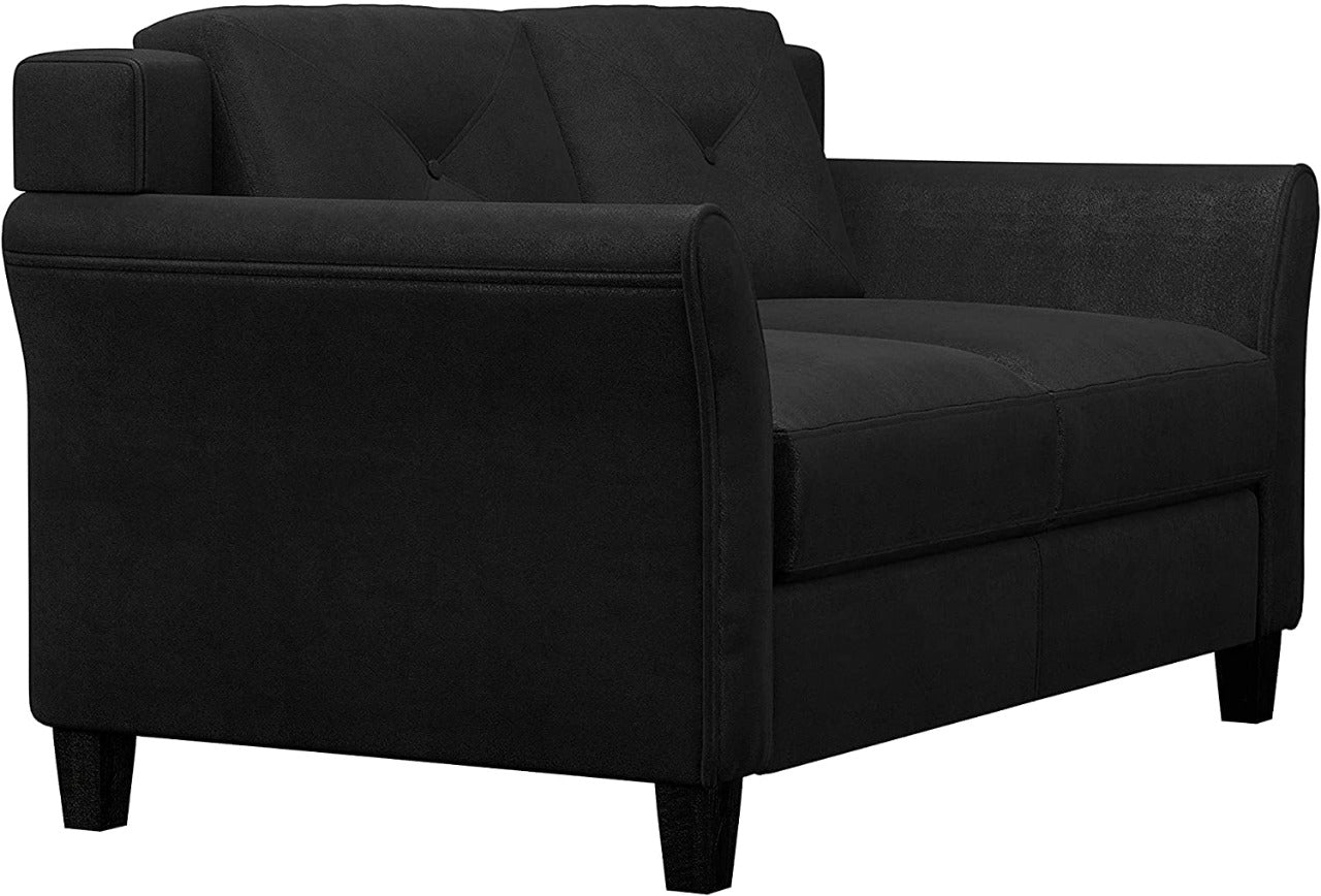 2 Seater Sofa Set Love seat (Black)
