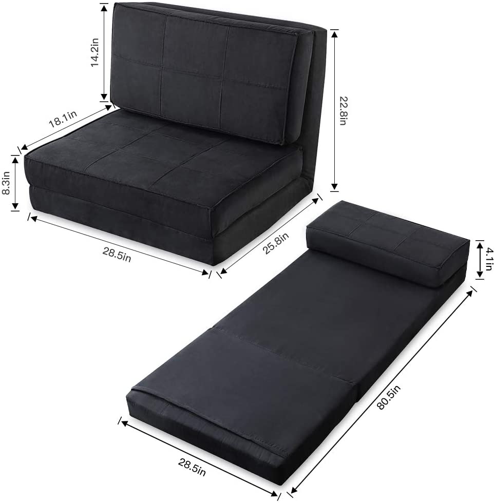 Sofa Cum Bed: Black Sofa Bed