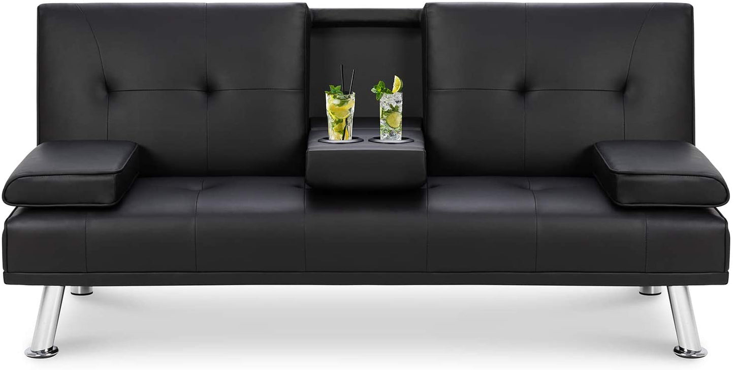 2 Seater Sofa : Black Sofa Set