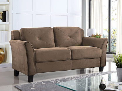 2 Seater Sofa : Brown Sofa Set