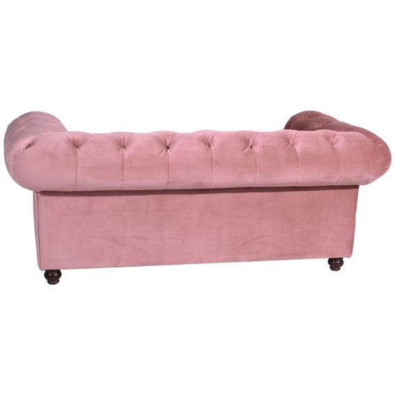 2 Seater Sofa :- Jaguar Hardwood Fabric Sofa Set (Pink)