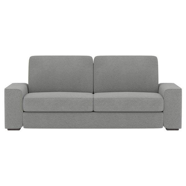 2 Seater Sofa :- Sydney Fabric Sofa Set (Light Grey)