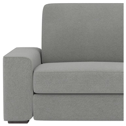 2 Seater Sofa :- Sydney Fabric Sofa Set (Light Grey)