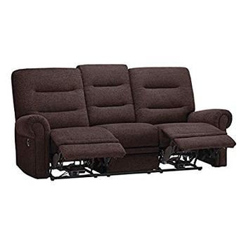 3 Seater Sofa Set:- Fabric Sofa Set (Chestnut Brown)
