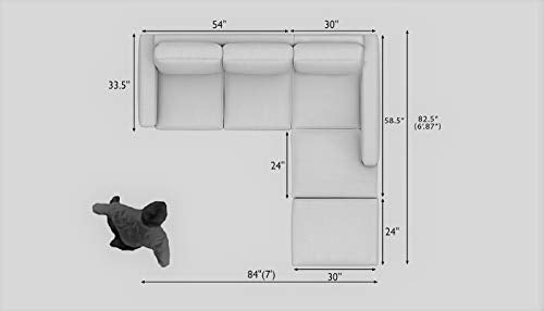 L Shape Sofa Set:- Oakley 3 Seater Sofa Set