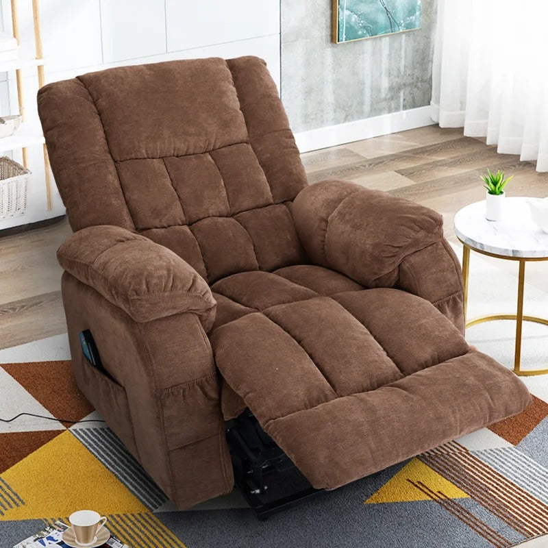 Recliner chair with online lift assist