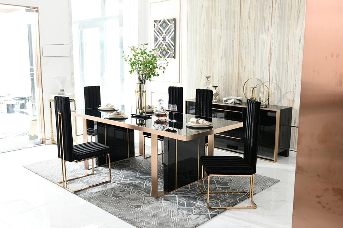 Danny dining set with 4 chairs hot sale