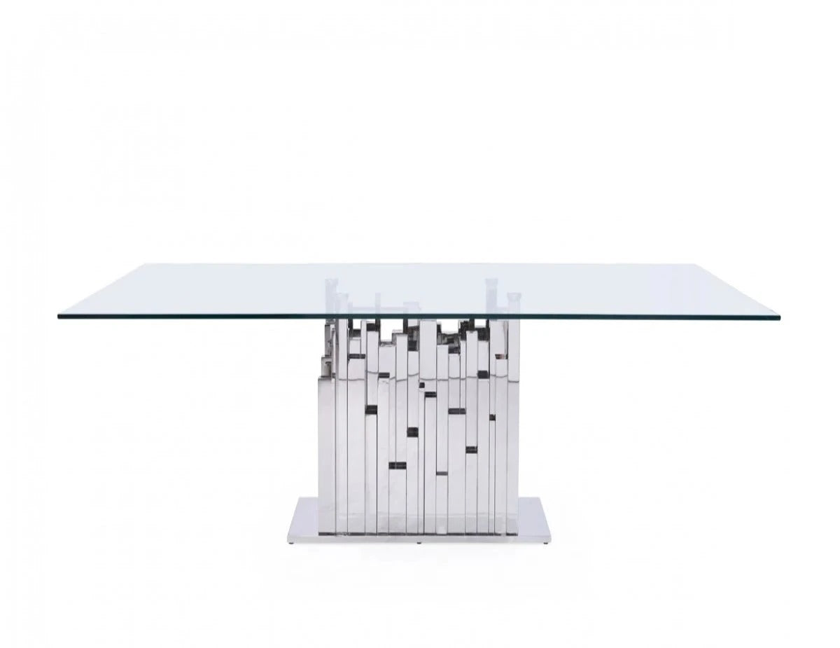 Dining Table: Edward Stainless Steel Dining Table