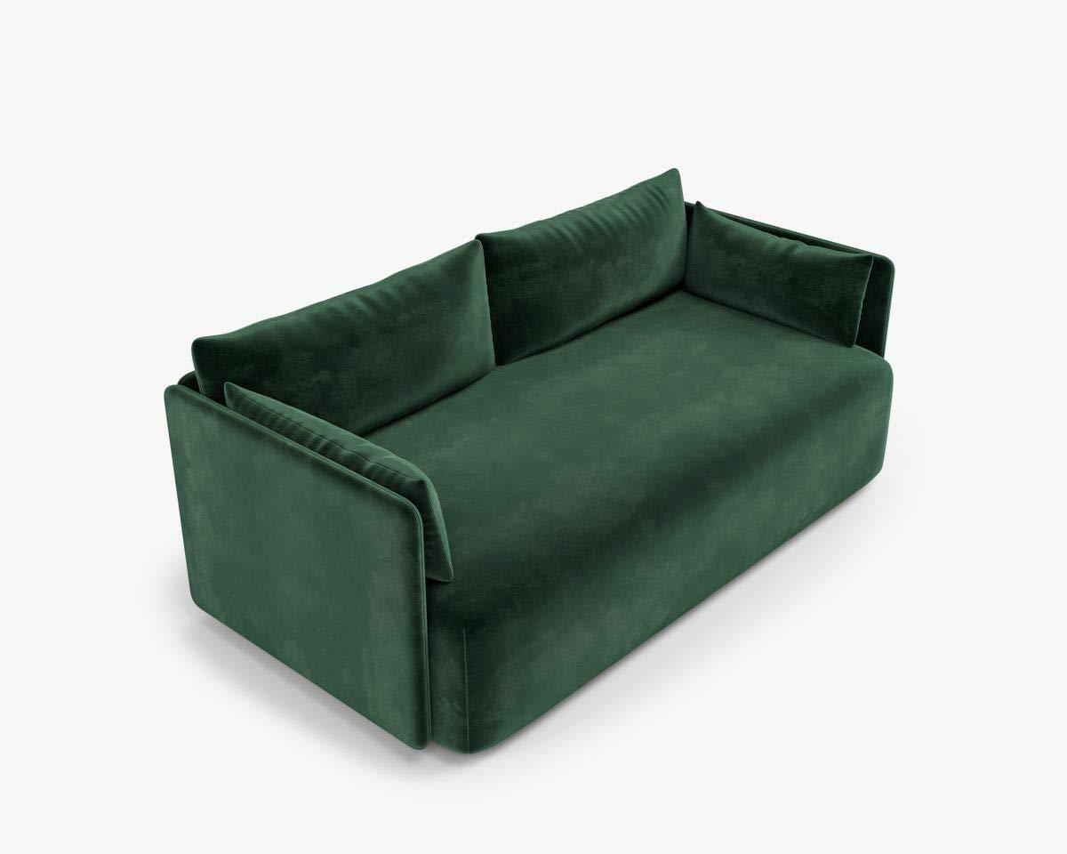 3 Seater Sofa Set:- Star Loveseat Fabric Sofa Set (Green)